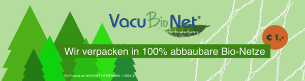 Verkaufsblende VacuBioNet 60 x 285 cm.