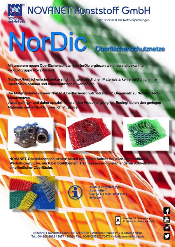 NorDic Oberflächenschutznetze Ø 7 - 250 mm.